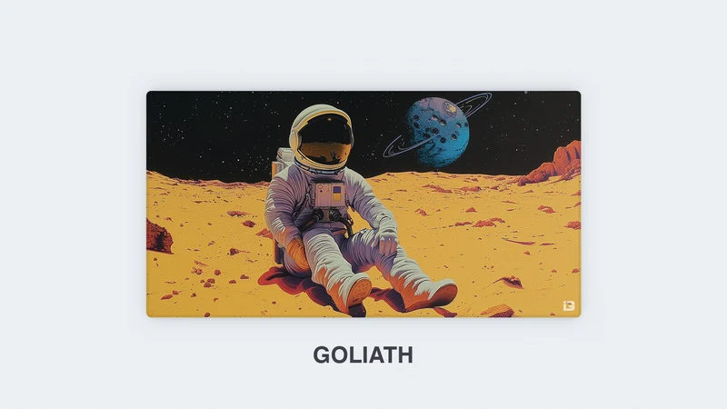 Kosmische gelbe Landung