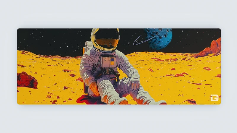 Kosmische gelbe Landung