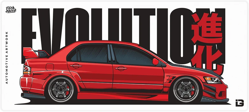 Evo 9 Vortex – Rot