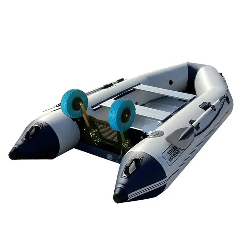 Dinghy Wheels Folding Flip-up Inflatable Boat Kayak Canoe Launching Wheels Stainless Steel Trailer Dolly Towing Cart