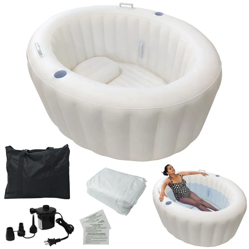 White Inflation Baby Water Birth Tub EN71 PVC Inflatable Birthing Pool Set at Home for Moms with Liner Electric Pump Storage Bag