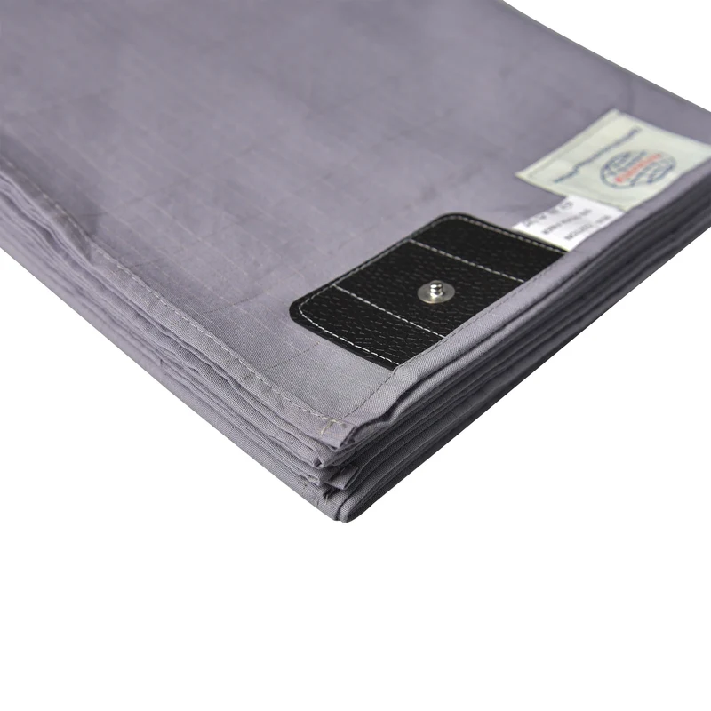 Queen & King Size Silver/Cotton Woven Earthing Grounding Sheets with 15 Ft Cord Flat Design for Better Sleep and US Sockets