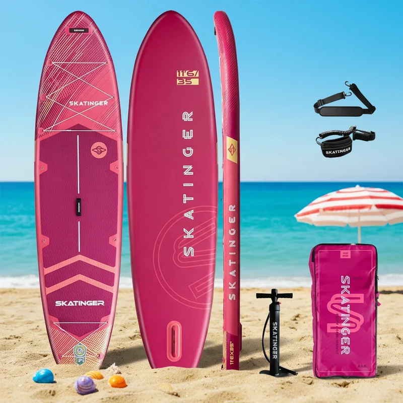 Meierya Hot New Design Inflatable SUP Paddle Board Drop Stitch Technology PVC/EVA Material 1 Year Warranty for Lakes Rivers