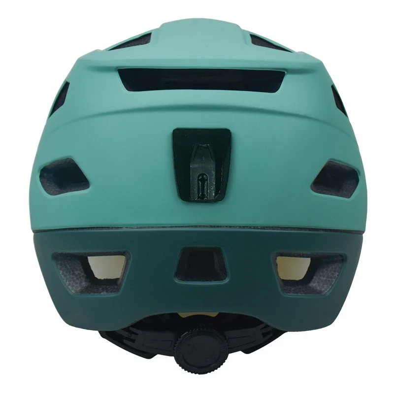 2025 NEW LA Bike Helmet with Visor Moutain Bike Helmet with Rear Light Rechargeable Intergrally-mold PC Shell Led Lights Helmet