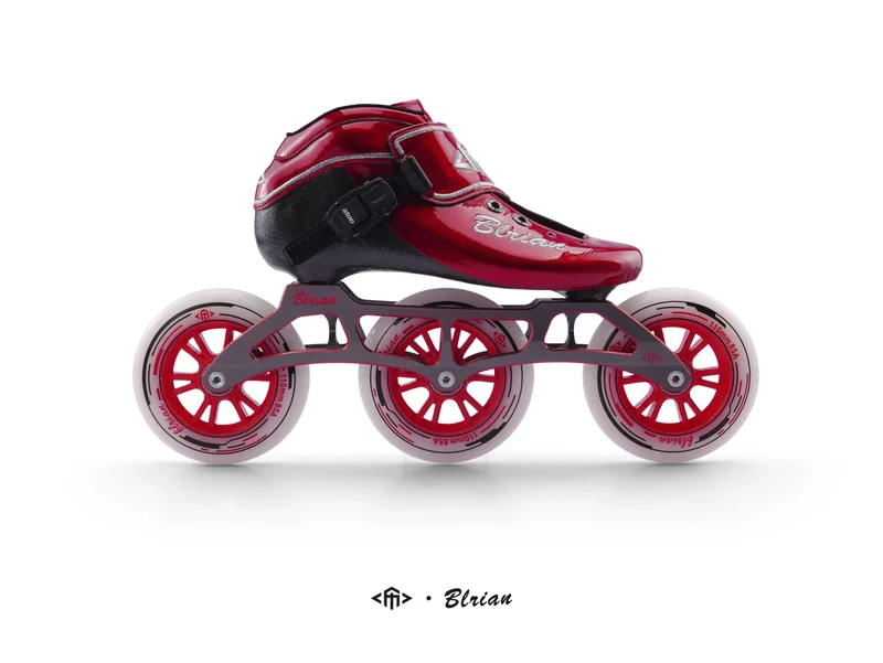 Professional Level Carbon Fiber Inline Speed Skates 5 Colors 110mm*3 PU Alloy Wheel Material Outdoor Speed Roller Shoes Skates