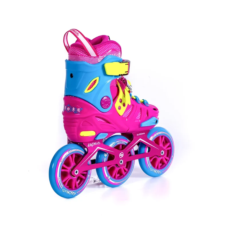 Professional 3-Wheel Outdoor Freestyle Roller Skating Shoes for Kids Adjustable Aluminum Chassis & Alloy Wheels Price Include