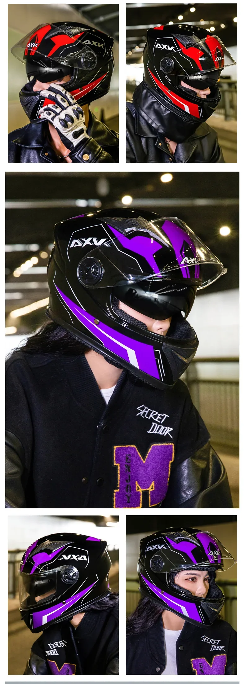 2025 NEW LA New National Standard 3C Certified Electric Motorcycle Helmet Winter Warm Motorcycle Four Seasons Riding Helmet