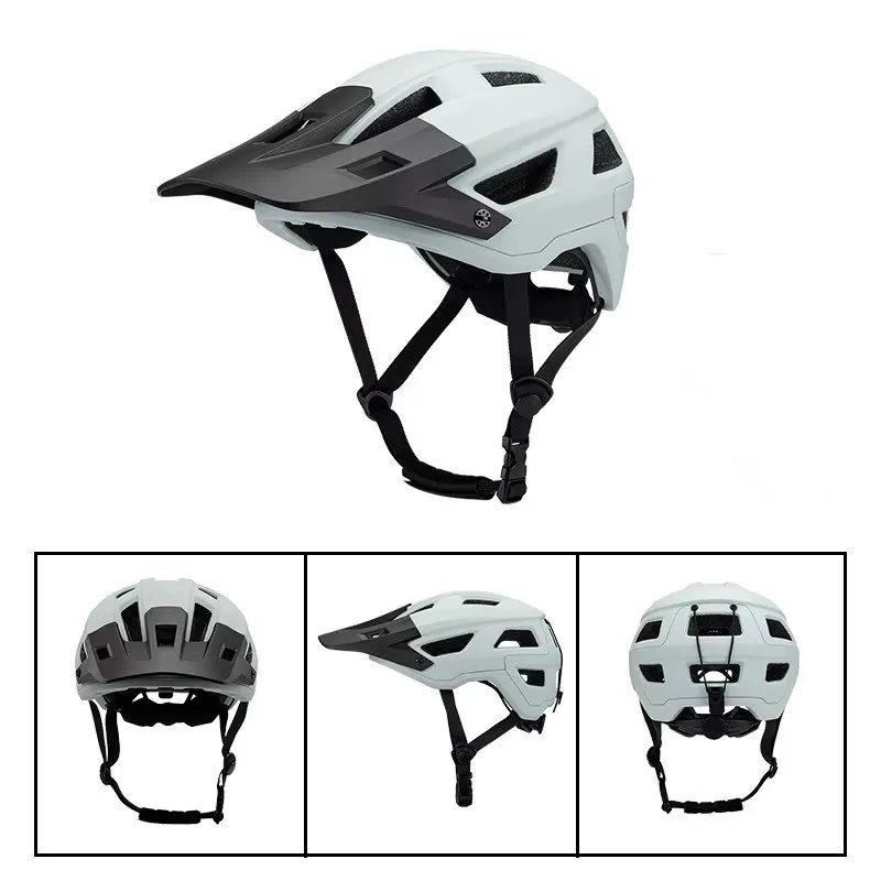 CE EN 1078 & CPSC Approved Unisex MTB Bike Helmet with Visor Mountain Bike Helmet Featuring PC Shell for Mtb Riding