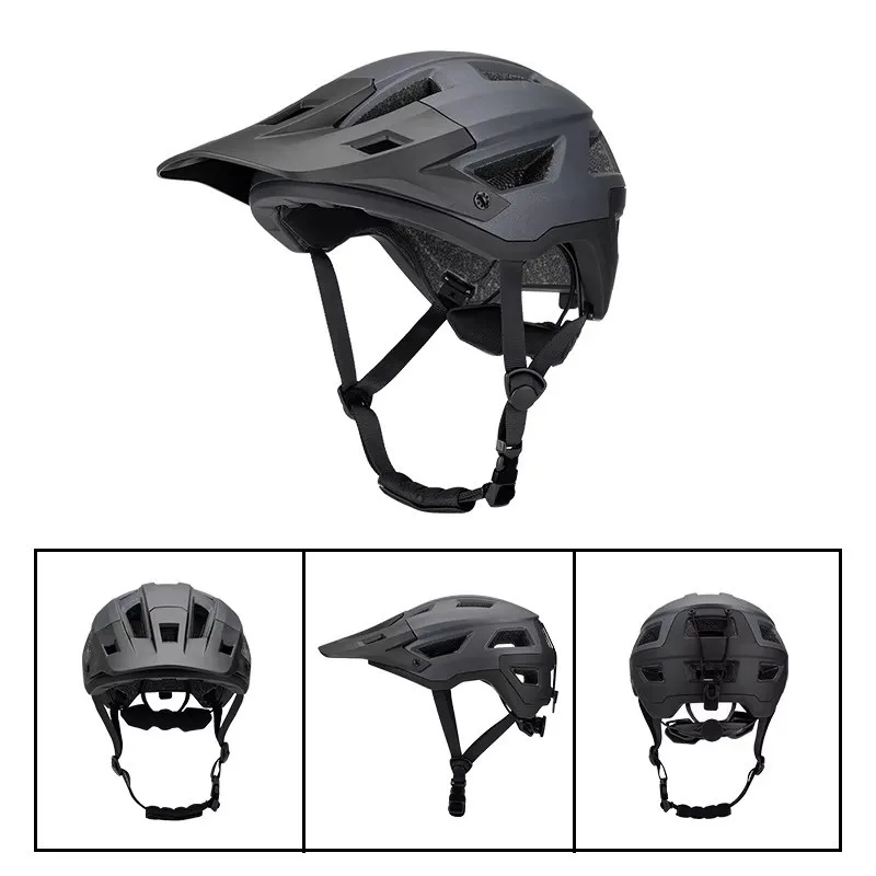 CE EN 1078 & CPSC Approved Unisex MTB Bike Helmet with Visor Mountain Bike Helmet Featuring PC Shell for Mtb Riding