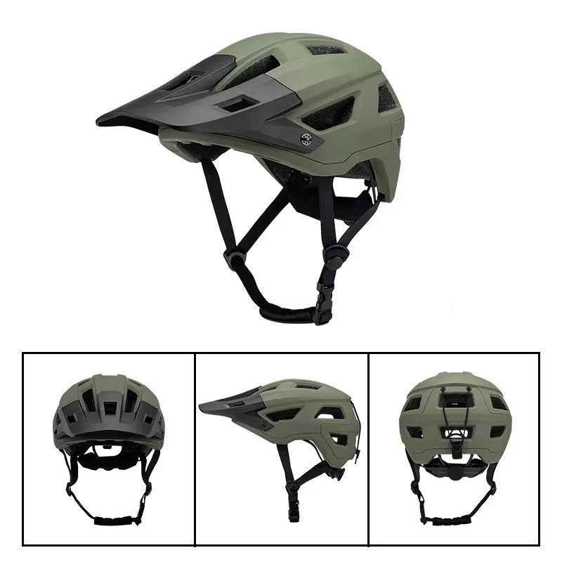 CE EN 1078 & CPSC Approved Unisex MTB Bike Helmet with Visor Mountain Bike Helmet Featuring PC Shell for Mtb Riding