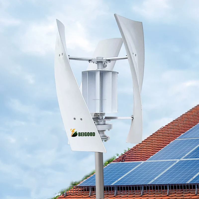 Wind Driven Roof Top Turbine Ventilator Vertical Wind Turbine 1500w Wind Generator 48v Lithium Battery