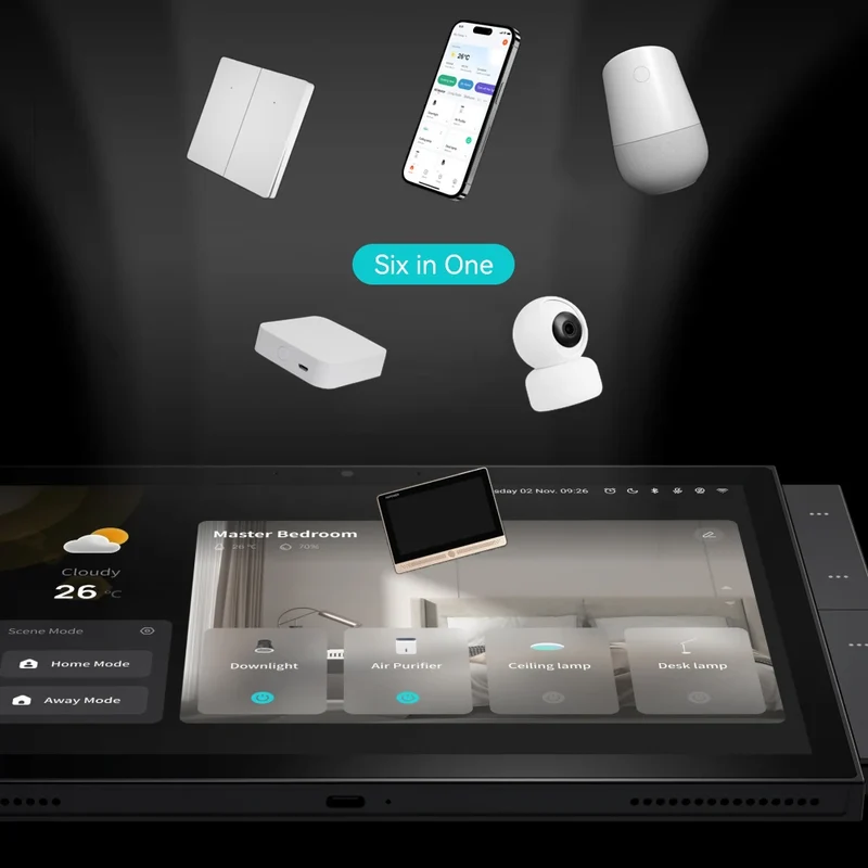 TUOAN Tuya Smart 10 Inch Touch Screen Control Panel Smart Home System Wifi Zigbee Blue Tooth Gateway Built-in Alexa