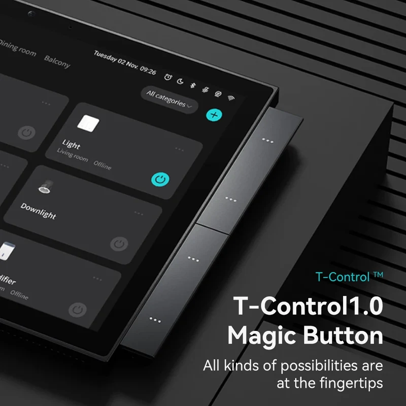TUOAN Tuya Smart 10 Inch Touch Screen Control Panel Smart Home System Wifi Zigbee Blue Tooth Gateway Built-in Alexa