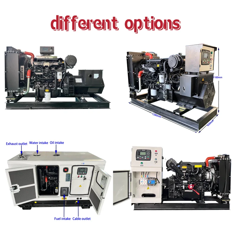 Genset Silent 50kw 60kw diesel 110kw Generator Power Price 20kw 30kw 40kw 80kw 50kva 100kva Electric 100kw 3-phase Power Plant