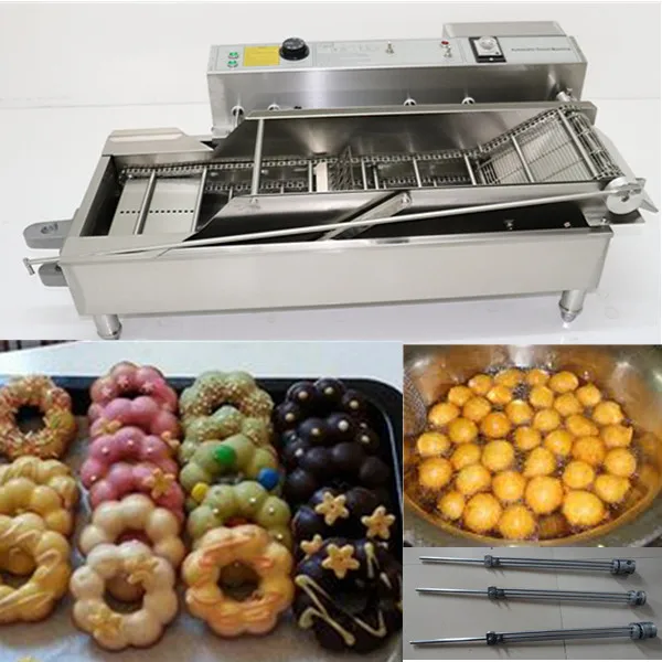 New Professional Use Commercial Catering Equipment 4-Rows Mini Donut Making Machine 110V/220V Electric Fully Flour Bakery