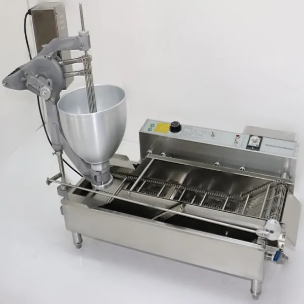 New Professional Use Commercial Catering Equipment 4-Rows Mini Donut Making Machine 110V/220V Electric Fully Flour Bakery