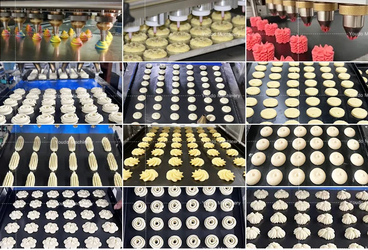 Kaifeng Youdo Machinery Fully Automatic Fish Shape Cookie Biscuit Cup Making Machine for Business