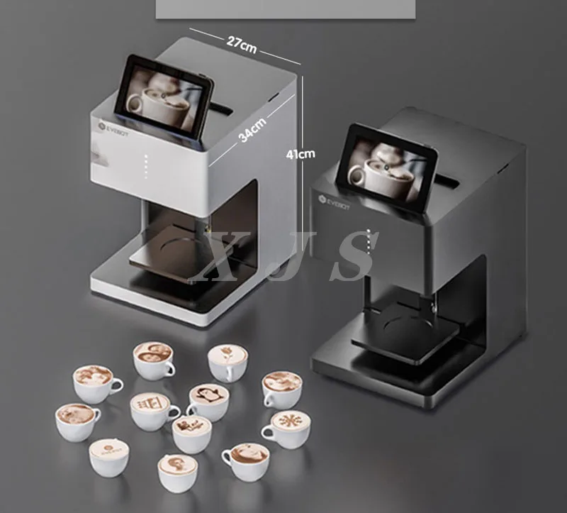 Digital Coffee Printer with Edible Ink for Latte Art and Rose Design