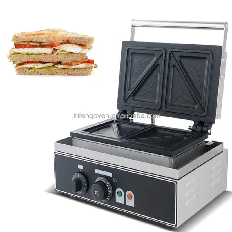 Commercial Burger Baking Machine Bread Hamburger Press Hamburger waffle Machine