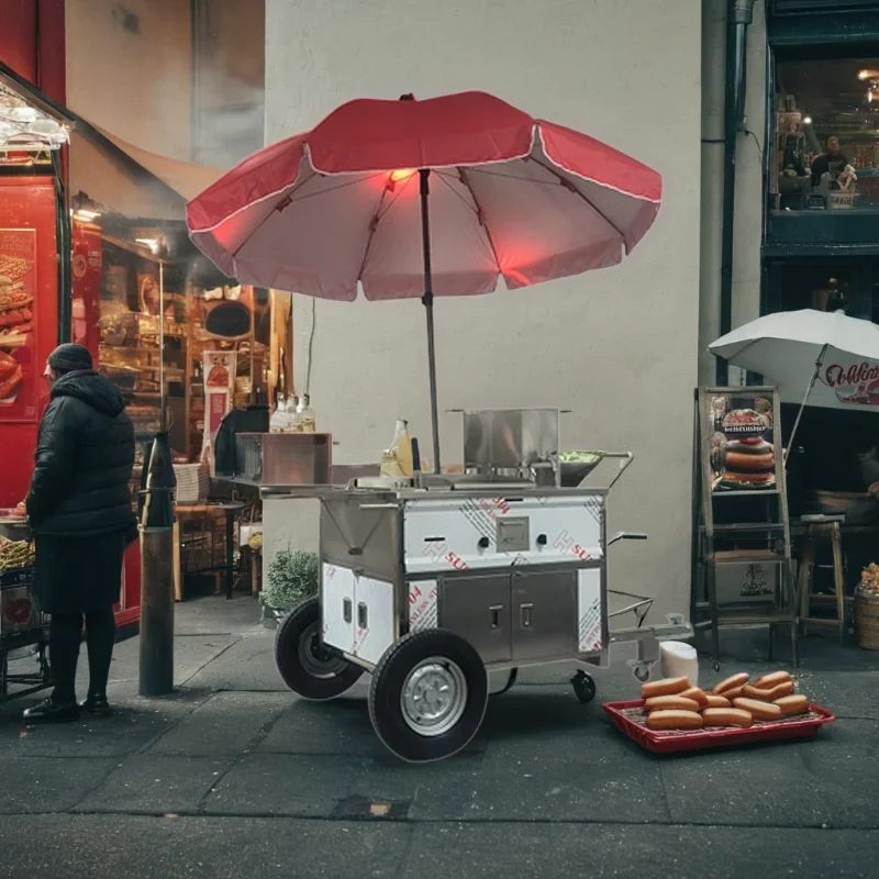 Food Truck Pizza Truck Fast Food Pizza Hamburger Frites Cooking Mobile Bar Taco Truck