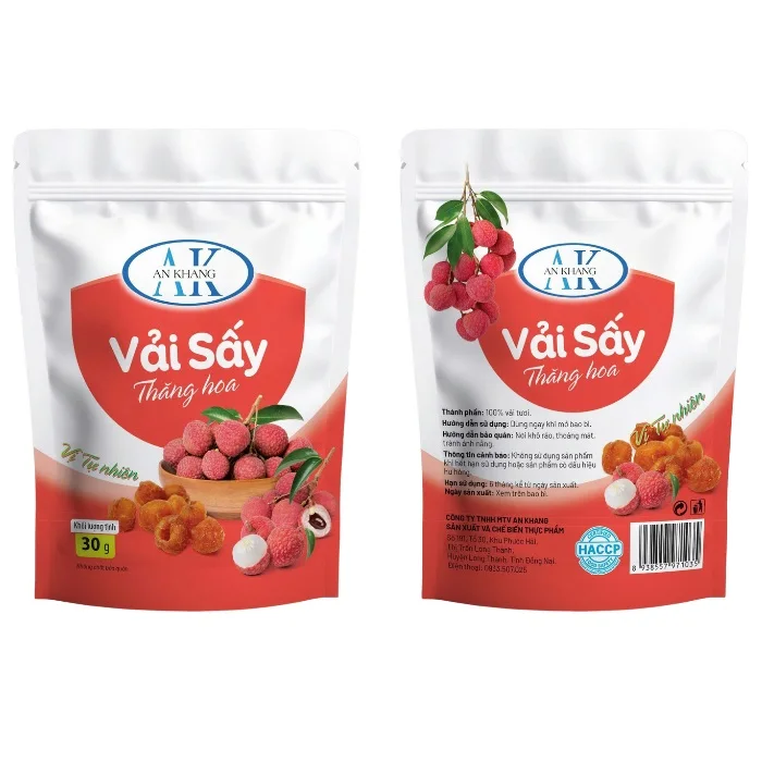 Low-Fat Vietnam Best Quality Lychee Organic HACCP Certified Plastic Healthy Freeze Dried Sweet Taste Directly In Bag Package