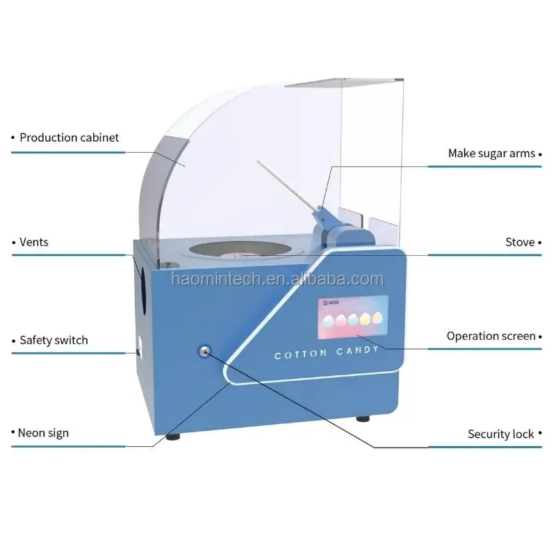 Commercial Mini Version Semi-automatic High Quality Cotton Candy Vending Machine