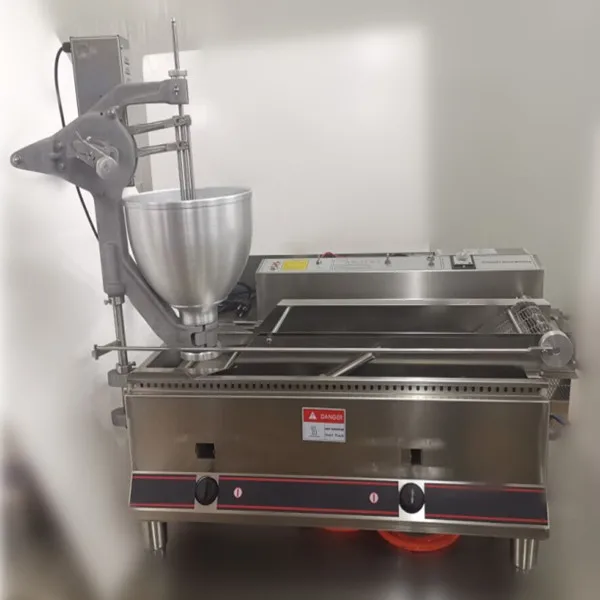 Fully Automatic Electric Donut Frying Machine Conveyor Belt High Productivity 304 Stainless Steel Commercial Bakery Flour Mill