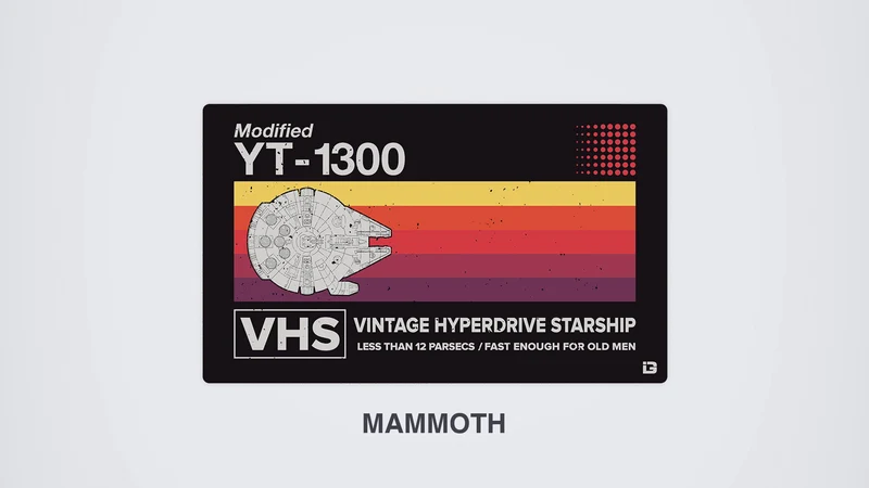 Vintage-Hyperdrive-Raumschiff