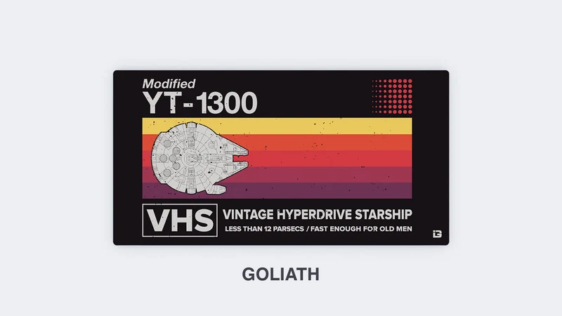 Vintage-Hyperdrive-Raumschiff
