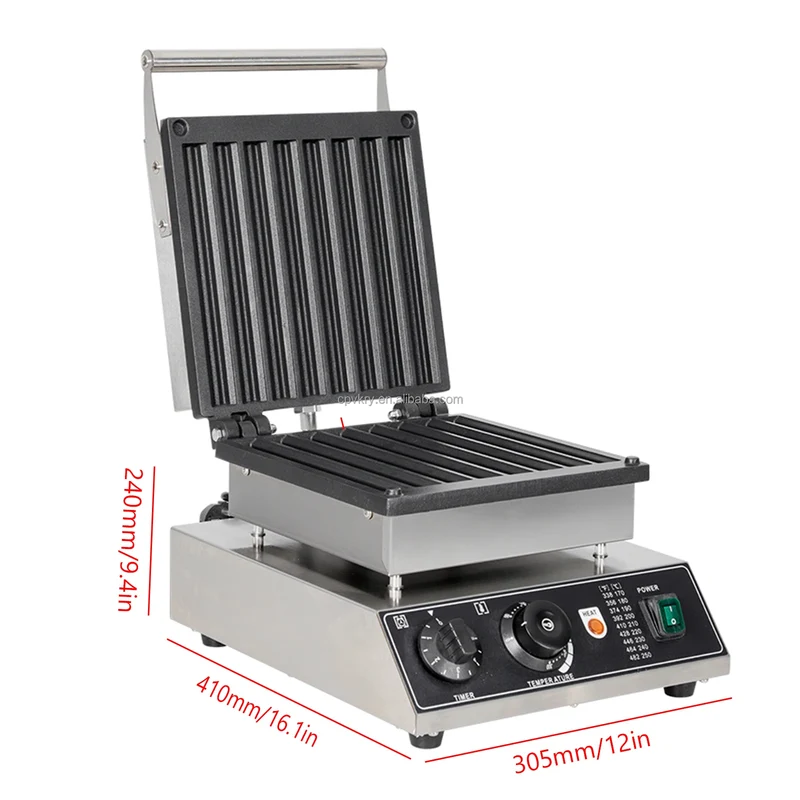 Commercial 1750W Stainless Steel Waffle Stick Maker New Non-Stick Deep-Fried Dough Sticks Machine Including Corn Dog Snacks