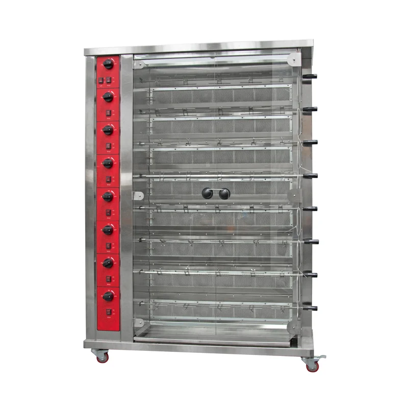 Restaurant 3 6 9 Grill Commercial Roasting Electric Chicken Roaster Rotisseries Machine Oven