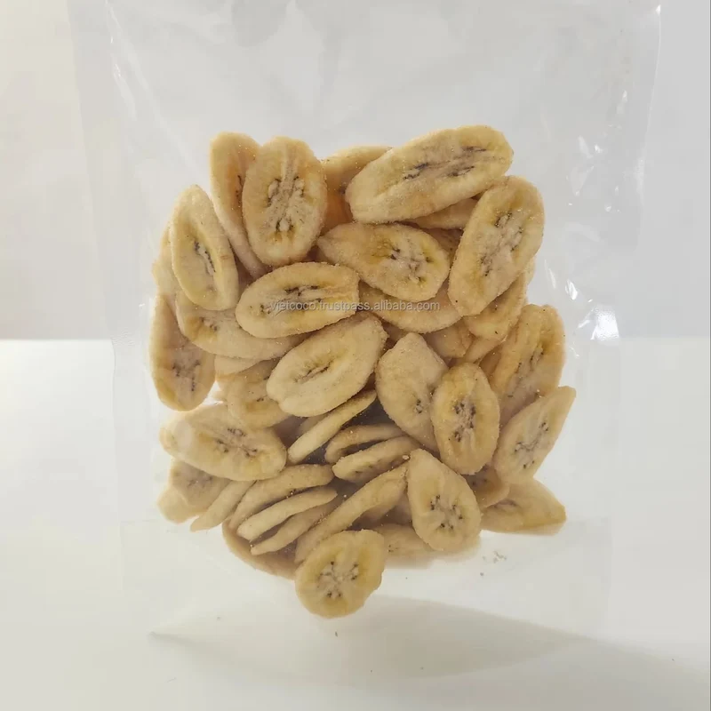 High Quality Dried Sweet Banana Chips Sliced Dried Fruit Snack Preserved in Bulk Vacuum Pack Direct From Vietnam Supplier