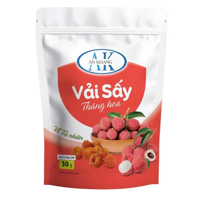 Dried Lychee Whole Healthy Sweet Taste Vietnam Organic FD Low-Fat Freeze Plastic HACCP Certified in Bag Package an Khang