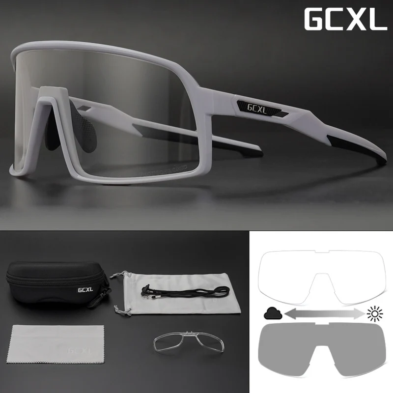 New GCXL color-changing riding glasses road bike outdoor sports glasses night riding protective glasses