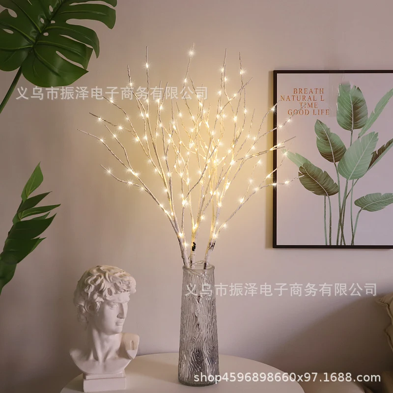 New 50LED branch modeling lamp simulation birch home party atmosphere decoration landscape luminous tree lamp