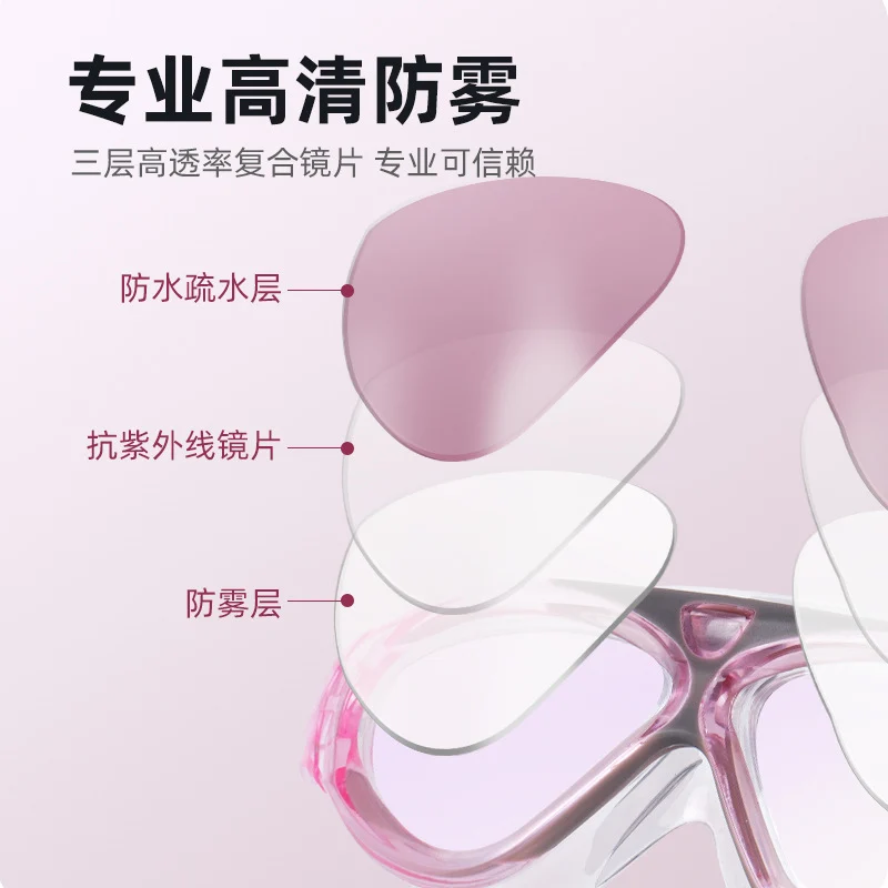 Large-Frame Swimming Goggles Liquid Silicone New Waterproof Diving Outdoor Sports Equipment Glasses Diving Goggles Wholesale