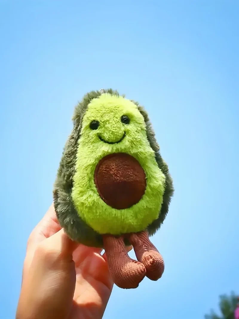 Funny Cat Toys Cute Avocado Pet Plush Toy for Daily Companionship of Small Medium-sized Dogs Cute Avocado Backpack Hanging Chain