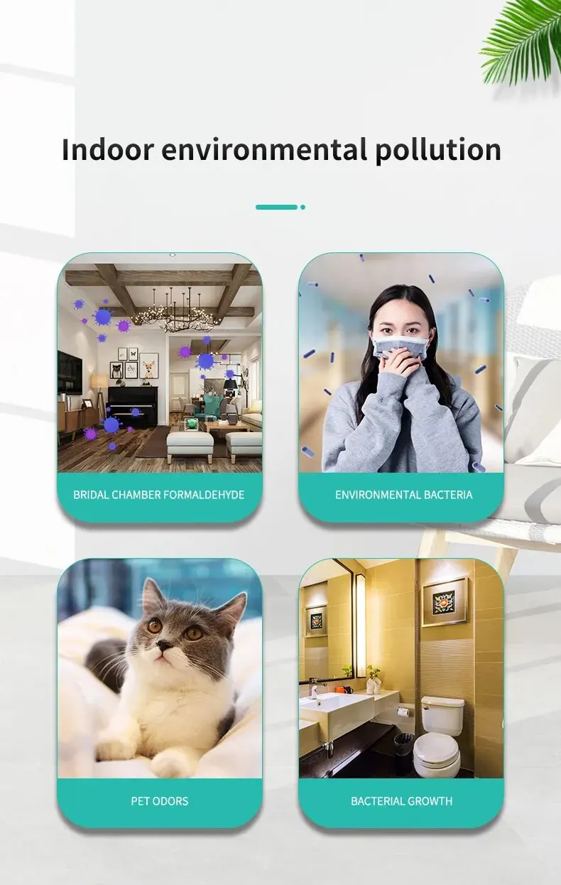 Mini Anion Purifier, Plug-in Air Purifier with Negative Ion Generator Odor Remove for Home, Toilte, Bedrooms, Bathrooms and Pet
