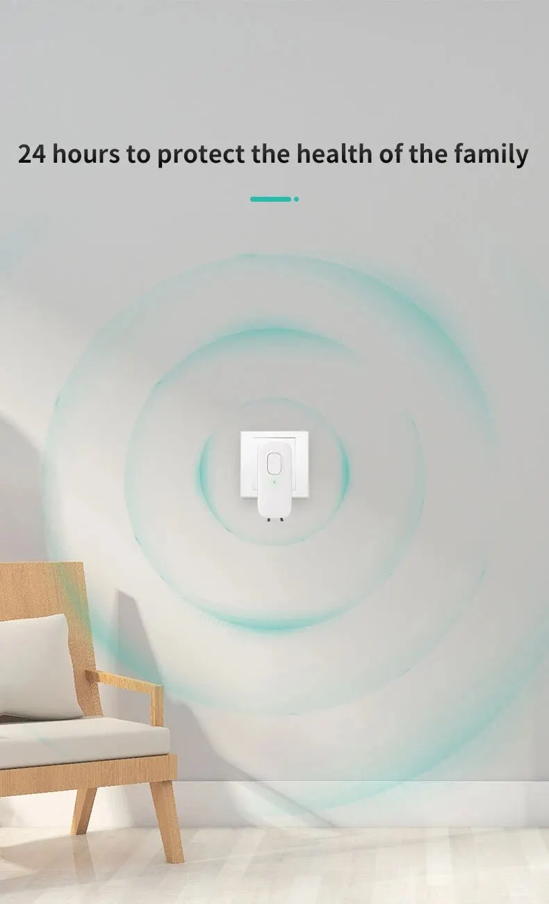 Mini Anion Purifier, Plug-in Air Purifier with Negative Ion Generator Odor Remove for Home, Toilte, Bedrooms, Bathrooms and Pet