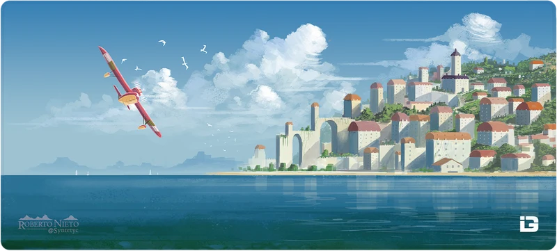 Red Bird und Küstenstadt