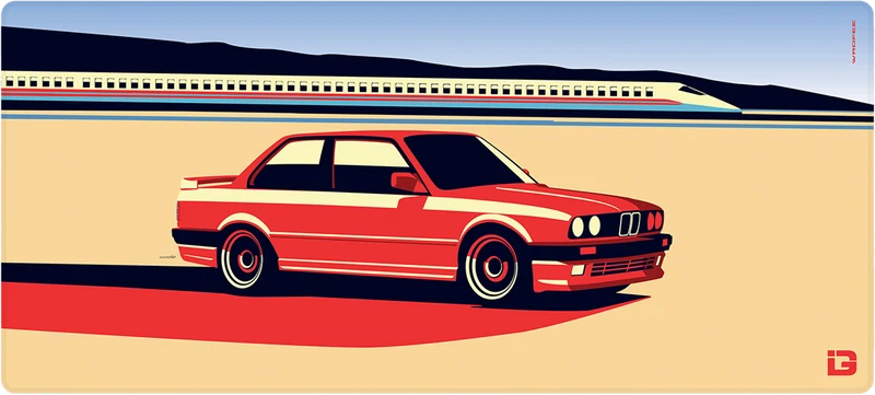 E30 vs. Hochgeschwindigkeitszug
