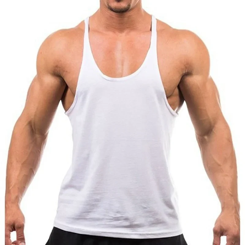 Men's Sports Gym Fitness Tank Top Y Back Fitness Lightweight Shoulder Strap Muscle Fit Tight Fitness Limit T-shirt