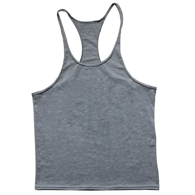 Men's Sports Gym Fitness Tank Top Y Back Fitness Lightweight Shoulder Strap Muscle Fit Tight Fitness Limit T-shirt