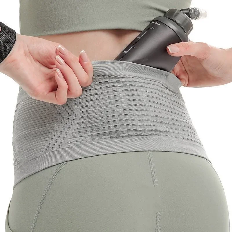 Seamless Invisible Running Waist Belt Bag Unisex Sports Fanny Pack Mobile Phone Bag Gym Running Fitness Jogging Run Cycling Bag