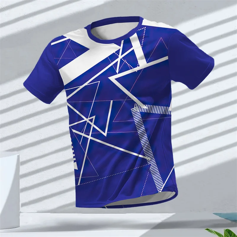 Badminton Wear Pattern T-Shirt For Men Fitness 3D Printed Tees Summer Breathable Sports Loose Exercise T Shirts Round Neck Tops