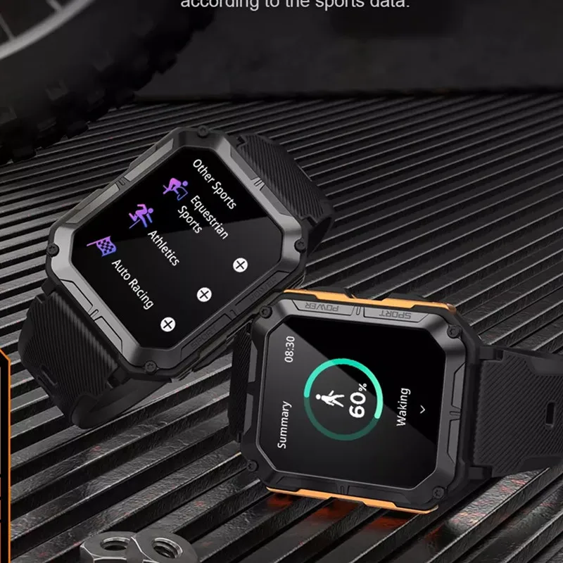 Smart Watch C20 PRO 1.83 Inch Men Music BT Call Outdoor Sports Fitness Tracker Heart Rate Blood Pressure Smartwatch