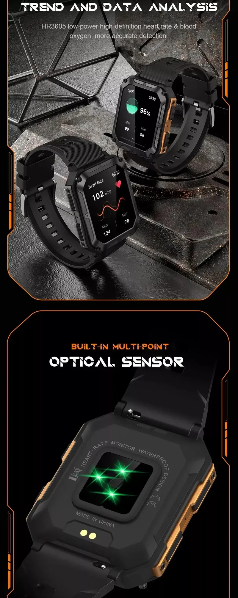 Smart Watch C20 PRO 1.83 Inch Men Music BT Call Outdoor Sports Fitness Tracker Heart Rate Blood Pressure Smartwatch