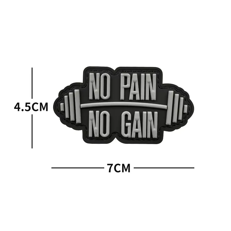 Sports Fitness Gym Patches No Pain No Gain ATHLETE team club Tactical Embroidered Patch brand Armband