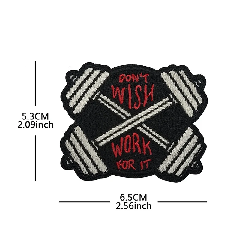 Sports Fitness Gym Patches No Pain No Gain ATHLETE team club Tactical Embroidered Patch brand Armband