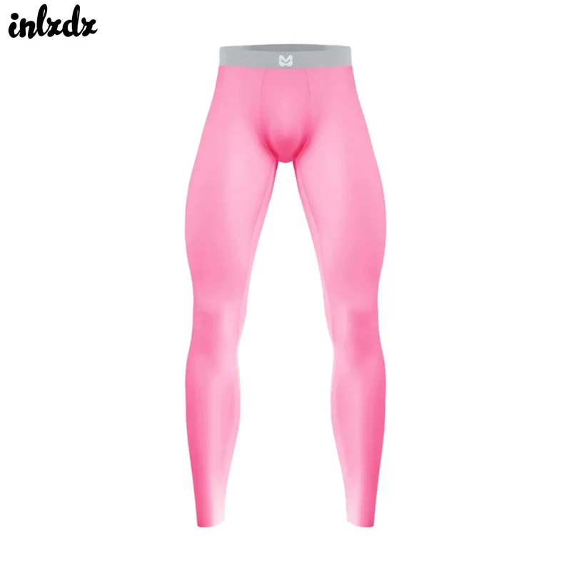Men's Clothings Gym Pants Bulge Pouch Seamless Stretchy Tights Sweatpants Silky Yoga Pants Fitness Leggings Sports Cycling Pants